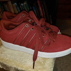 K-Swiss Mens Court Pro II Firebrick/White Fashion